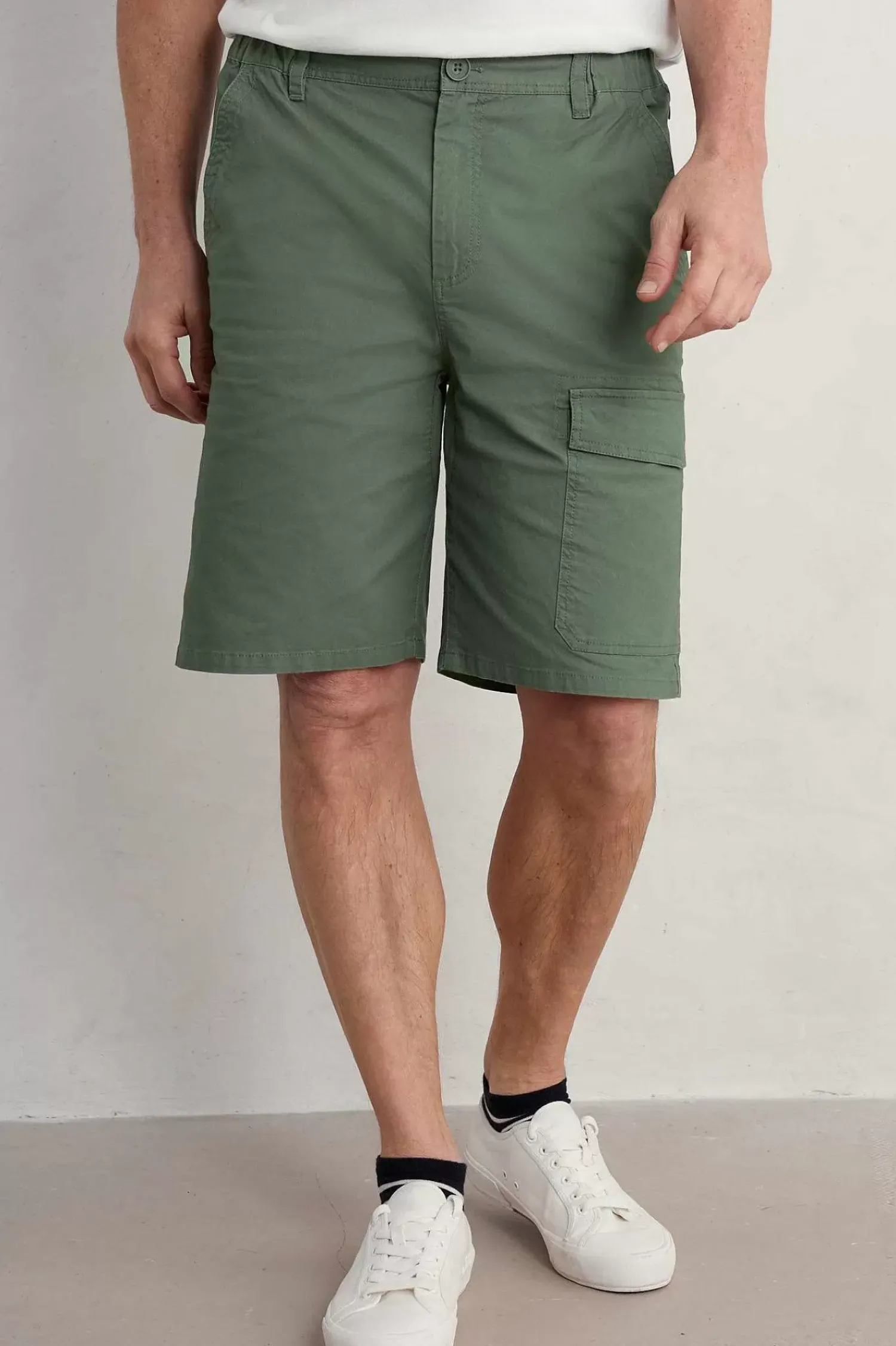 Trousers & Shorts<Seasalt Cornwall Men's Tillerman Organic Cotton Cargo Shorts Dark Balsam