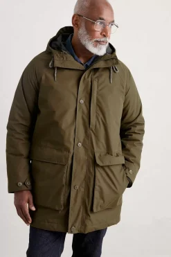 Coats & Jackets<Seasalt Cornwall Men's Tin Coast Waterproof 3 In 1 Coat Rich Olive