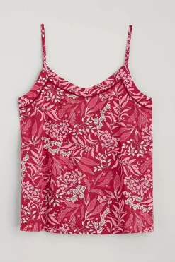 Nightwear<Seasalt Cornwall Moonflower Vest Top Pyjama Set Riverbed Floral Mainsail