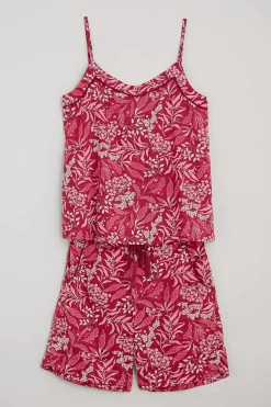 Nightwear<Seasalt Cornwall Moonflower Vest Top Pyjama Set Riverbed Floral Mainsail