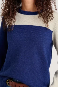 Knitwear<Seasalt Cornwall Nectan Lambswool Jumper Interwinding Marine Aran