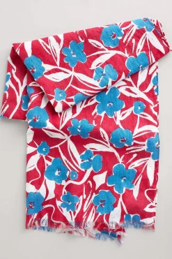 Scarves & Shawls<Seasalt Cornwall New Everyday Scarf Waterway Floral Rudder Chalk