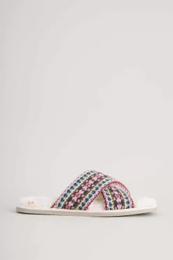 Nightwear<Seasalt Cornwall Night Ships Crossover Slippers Fence Floral Aran Multi