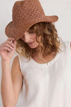 Hats<Seasalt Cornwall Ocean Sky Paper Crochet Hat Basket