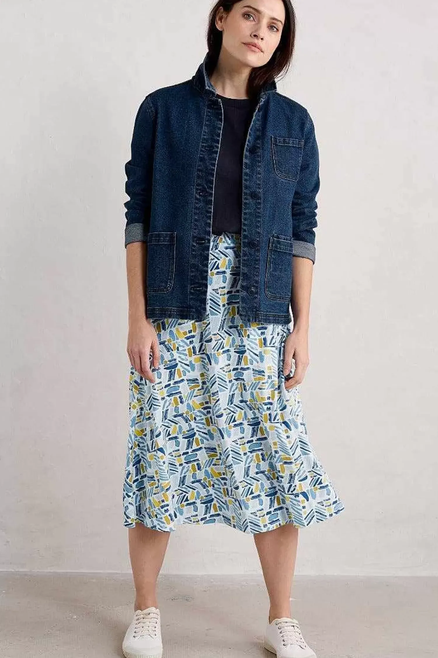 Skirts<Seasalt Cornwall Orchard Jersey Skirt Hedging Marks Saltwater