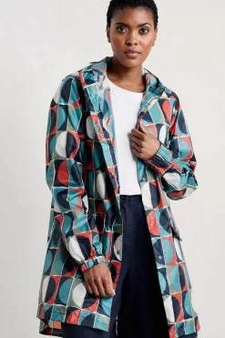 Coats & Jackets<Seasalt Cornwall Pack-It Waterproof Jacket Half Moons Chalk