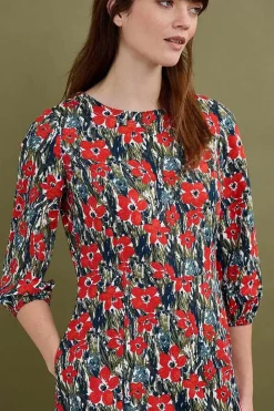 Dresses<Seasalt Cornwall Pellar Floral Dress Marsh Marigold Chalk