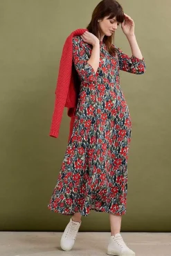 Dresses<Seasalt Cornwall Pellar Floral Dress Marsh Marigold Chalk