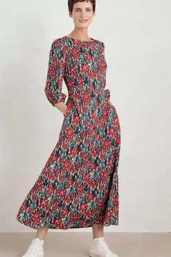 Dresses<Seasalt Cornwall Pellar Floral Dress Marsh Marigold Chalk
