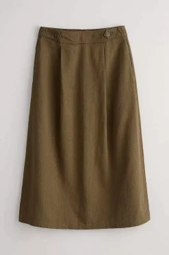 Skirts<Seasalt Cornwall Penjerrick Midi Skirt Laurel