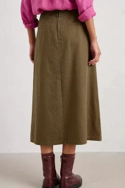 Skirts<Seasalt Cornwall Penjerrick Midi Skirt Laurel