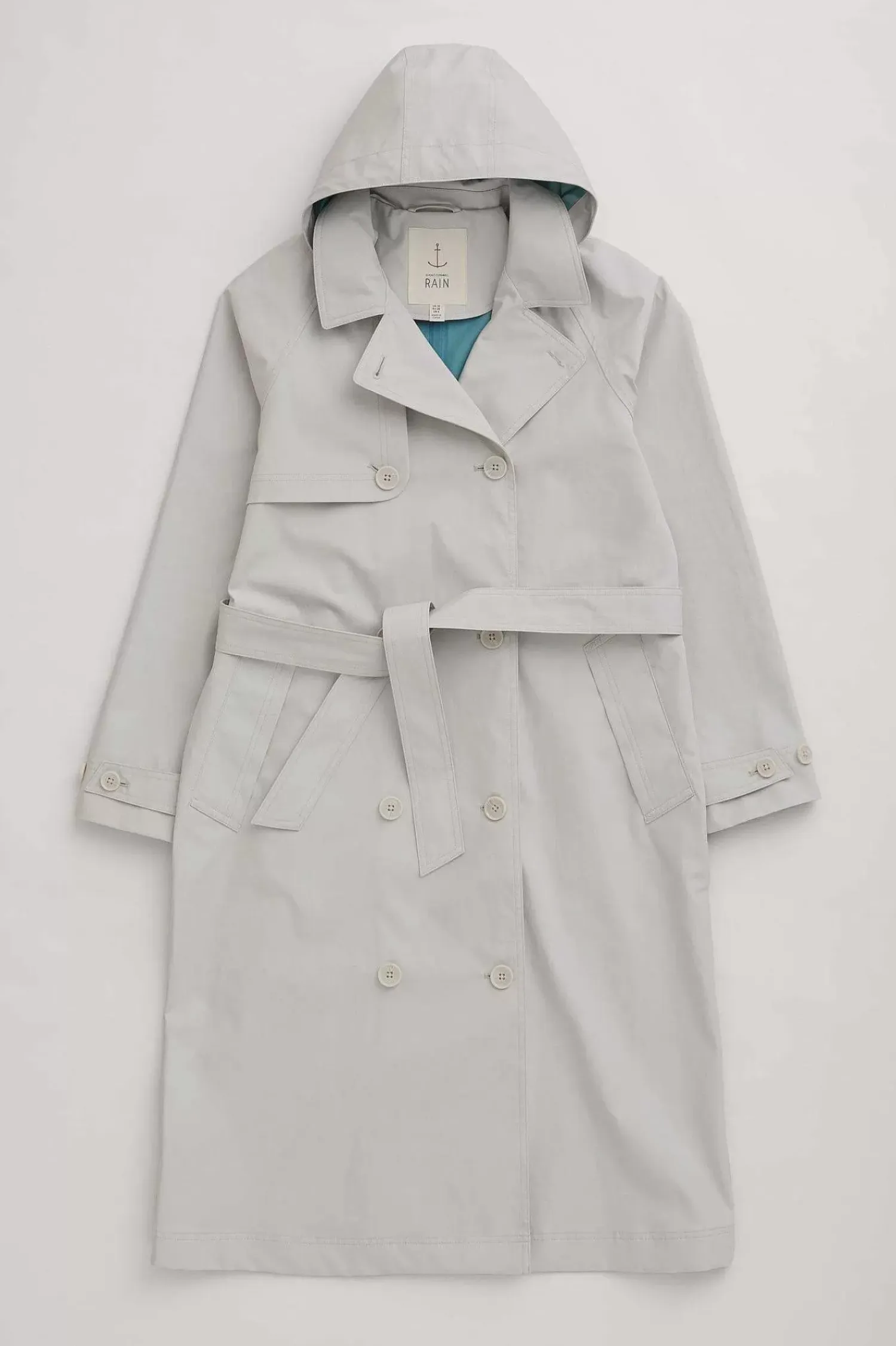 Coats & Jackets<Seasalt Cornwall Penweathers Waterproof Trench Coat Driftwood