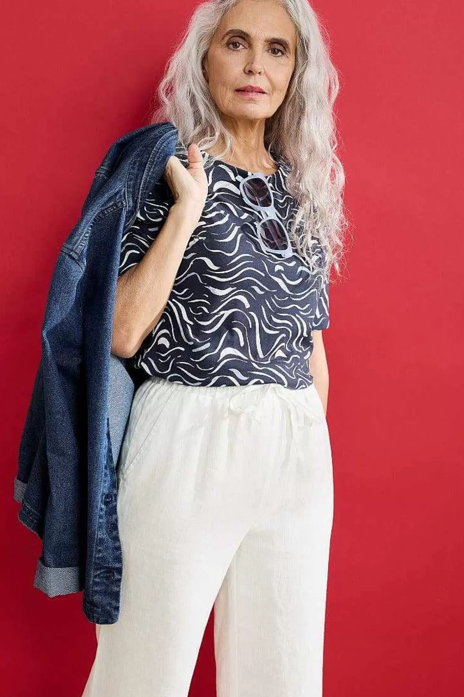 Tops<Seasalt Cornwall Poisson Jersey Top (Gots) Tide Lines Maritime