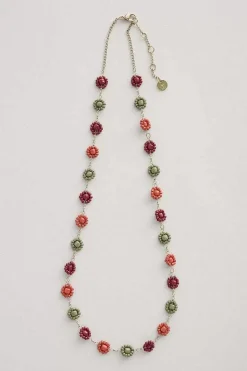 Jewellery<Seasalt Cornwall Polyantha Floral Bead Necklace Crab Shell Mix