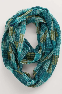 Scarves & Shawls<Seasalt Cornwall Pretty Circle Scarf Wetland Check Wreckage