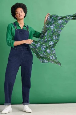 Scarves & Shawls<Seasalt Cornwall Pretty Printed Scarf Cyclamen Island