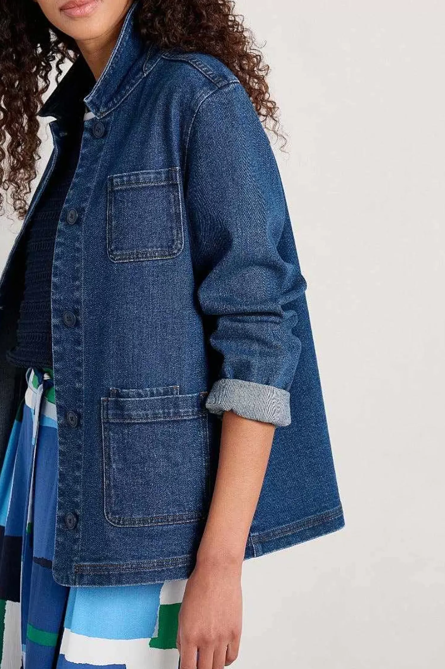 Coats & Jackets<Seasalt Cornwall Reading Rocks Jacket Mid Indigo Wash