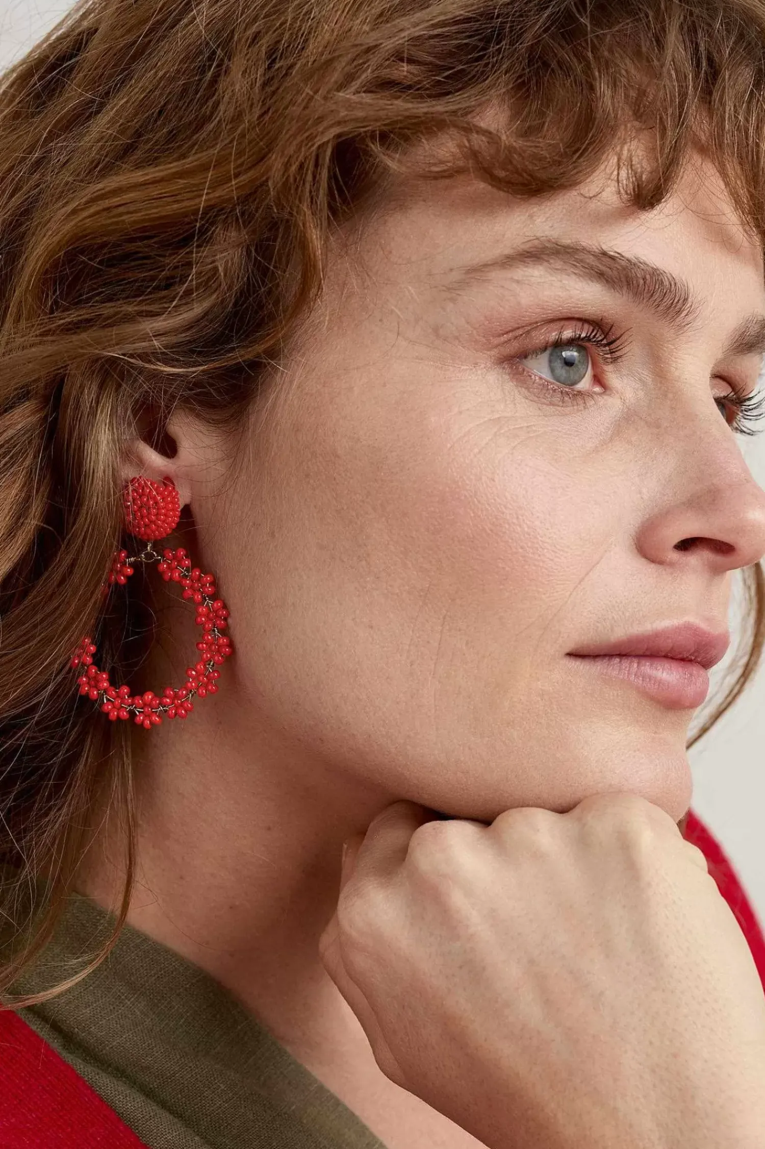 Jewellery<Seasalt Cornwall Redpoll Beaded Circle Earrings Crab Shell