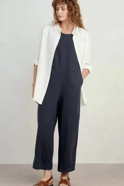 Trousers & Shorts<Seasalt Cornwall Salt Air Linen Jumpsuit Maritime