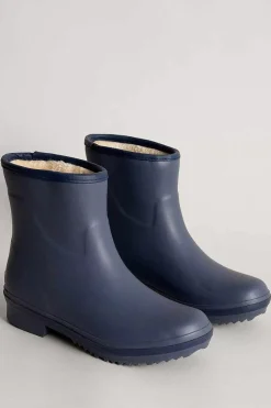Coats & Jackets<Seasalt Cornwall Storm Chaser Fleece-Lined Wellies Fathom
