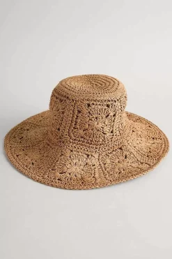 Hats<Seasalt Cornwall Sundew Crochet Hat Natural