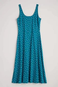 Dresses<Seasalt Cornwall Sun Gleam Jersey Midi Dress Little Sponge Spot Mast