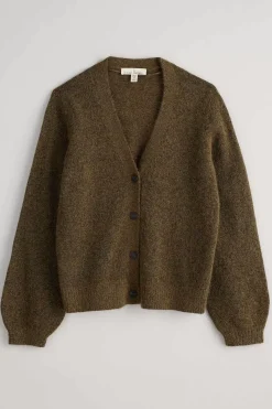 Knitwear<Seasalt Cornwall Taffle V-Neck Cardigan Laurel