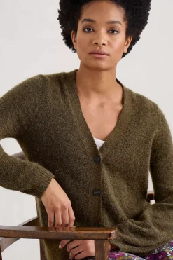 Knitwear<Seasalt Cornwall Taffle V-Neck Cardigan Laurel