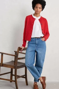 Knitwear<Seasalt Cornwall Tern Tide Cardigan Tomato