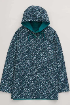 Coats & Jackets<Seasalt Cornwall The Reversible Waterproof Raincoat Rain Showers Maritime Chalk