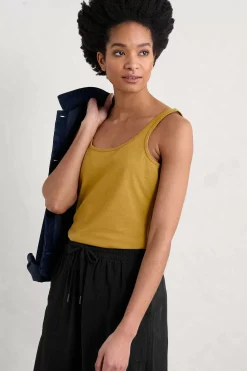 Tops<Seasalt Cornwall Tidal Drift Jersey Vest Pear