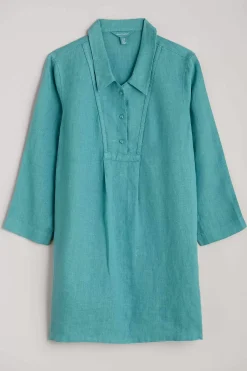 Tunics<Seasalt Cornwall Tide Clock 3/4 Sleeve Tunic Tidepool