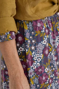 Dresses<Seasalt Cornwall Tor View Jersey Dress Dense Floral Squall