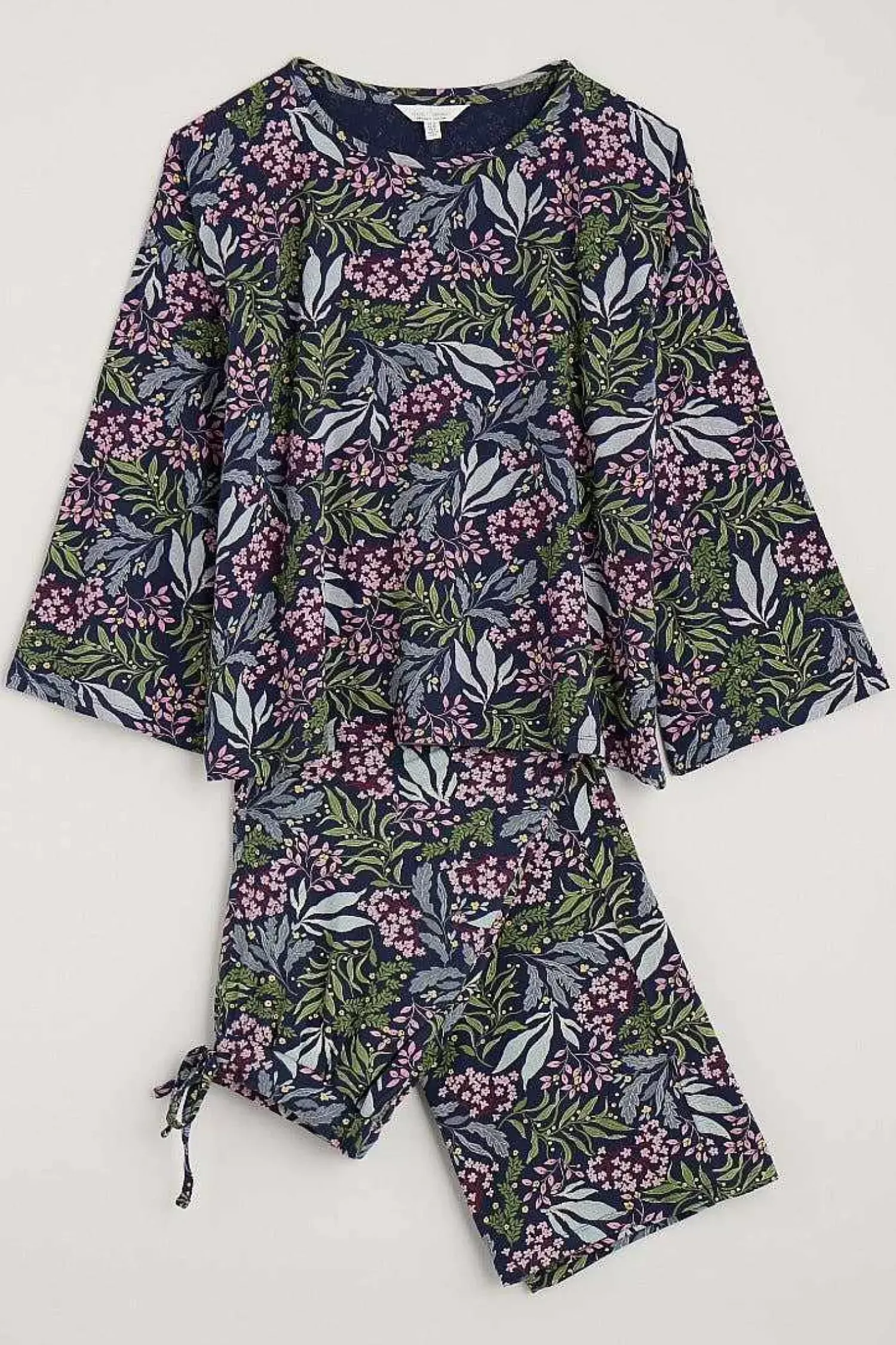 Nightwear<Seasalt Cornwall Tree Shadow Jersey Pyjamas Riverbed Floral Maritime