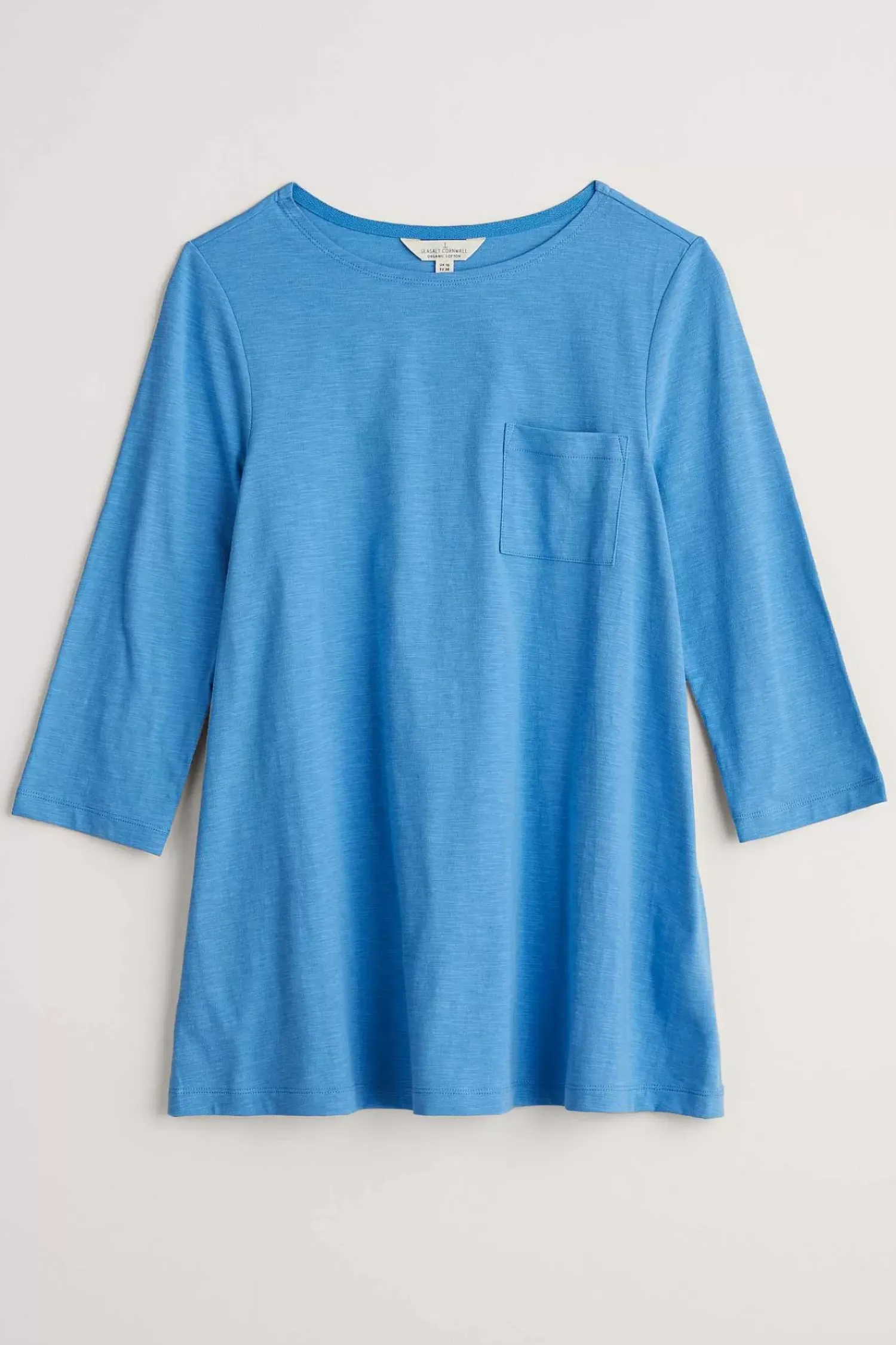 Tops<Seasalt Cornwall Tregonning 3/4 Sleeve Top Clear Sky