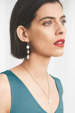 Jewellery<Seasalt Cornwall Valency Freshwater Pearl Drop Earrings Arthek Mix