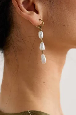 Jewellery<Seasalt Cornwall Valency Freshwater Pearl Drop Earrings Arthek Mix