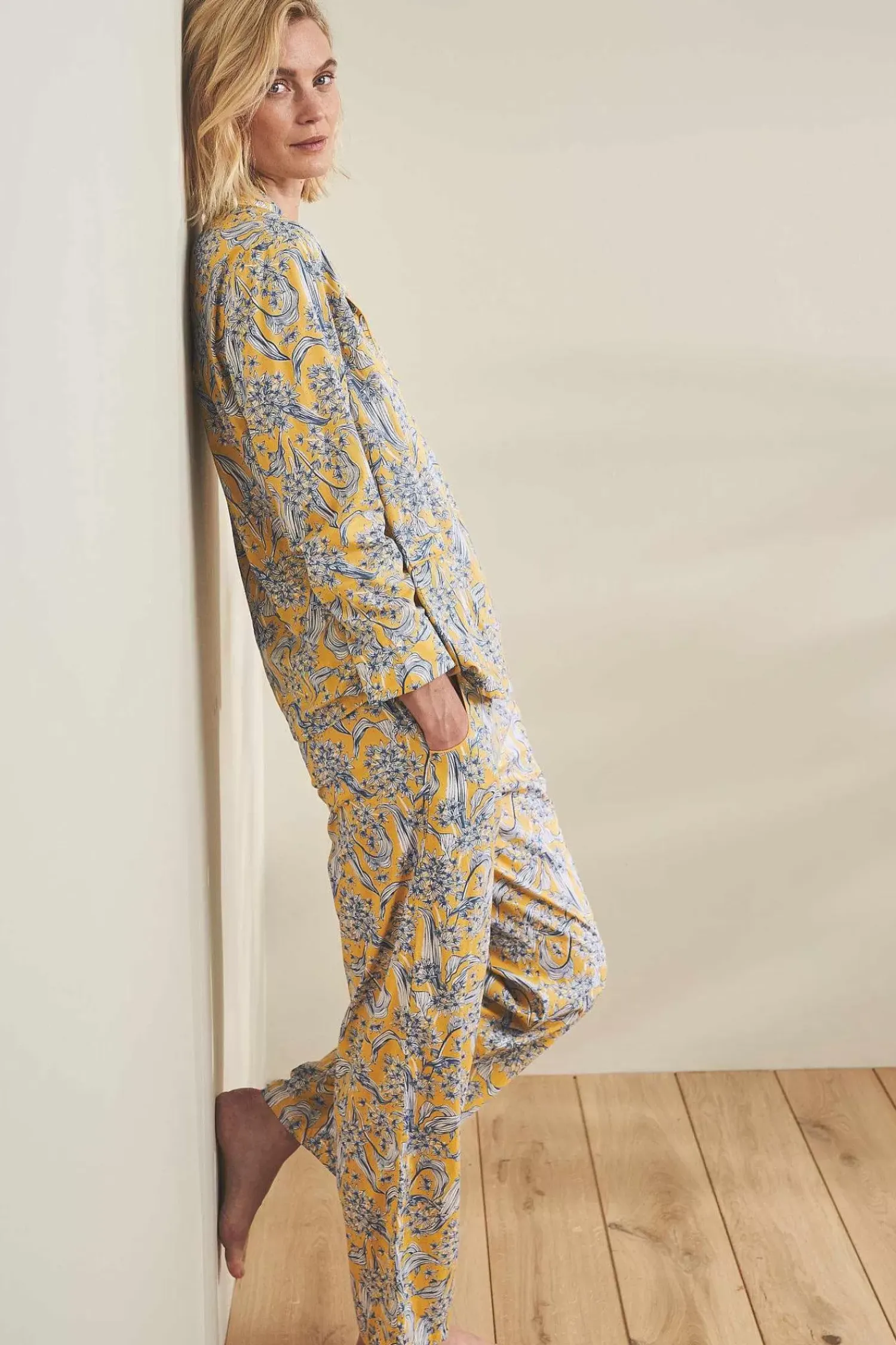 Nightwear<Seasalt Cornwall View Point Pyjamas Woodland Garlic Dark Dijon
