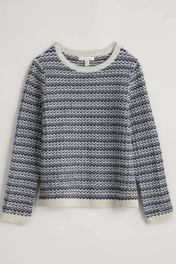Knitwear<Seasalt Cornwall Wall Penny Jumper Maze Marine Aran