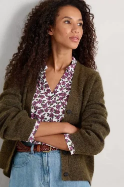 Tops<Seasalt Cornwall Wavecrest Jersey Shirt (Gots) Field Flower Chalk
