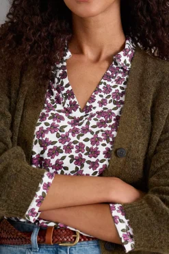 Tops<Seasalt Cornwall Wavecrest Jersey Shirt (Gots) Field Flower Chalk
