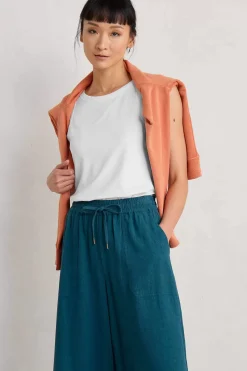 Tops<Seasalt Cornwall Wild Plain Organic Cotton Racerback Vest (Gots) Salt
