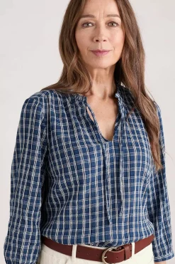 Tops<Seasalt Cornwall Winnard 3/4 Sleeve Top (Gots) Betony Squall