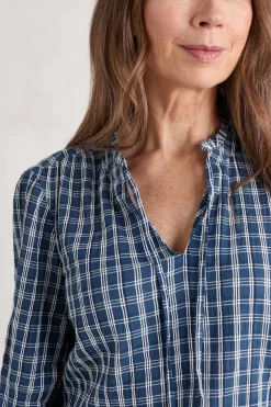 Tops<Seasalt Cornwall Winnard 3/4 Sleeve Top (Gots) Betony Squall