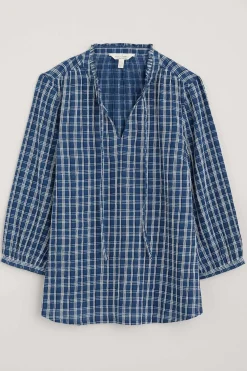Tops<Seasalt Cornwall Winnard 3/4 Sleeve Top (Gots) Betony Squall