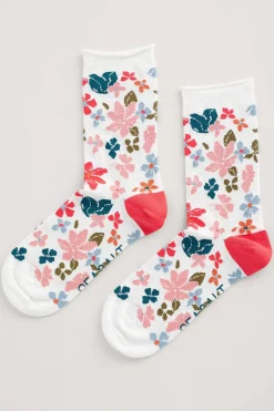Socks & Tights<Seasalt Cornwall Women's Arty Organic Cotton Socks Heather Sketch Aran