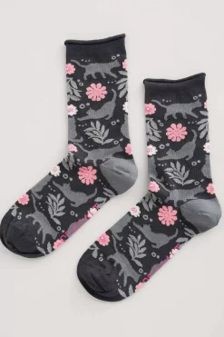 Socks & Tights<Seasalt Cornwall Women's Arty Organic Cotton Socks Heather Sketch Aran