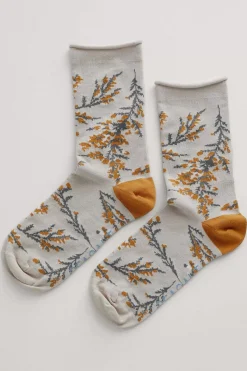 Socks & Tights<Seasalt Cornwall Women's Arty Organic Cotton Socks Heather Sketch Aran