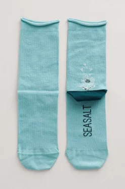 Socks & Tights<Seasalt Cornwall Women's Arty Organic Cotton Socks Heather Sketch Aran