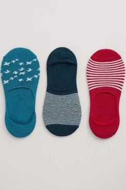 Socks & Tights<Seasalt Cornwall Women's Everyday Liner Socks Pack Of 3 Cloud Pattern Mix